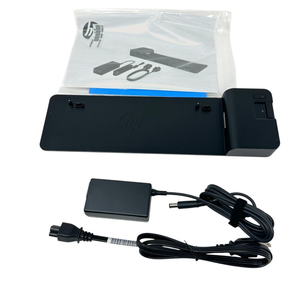HP UltraSlim Docking Station D9Y32UT#ABA with 65W AC Adapter