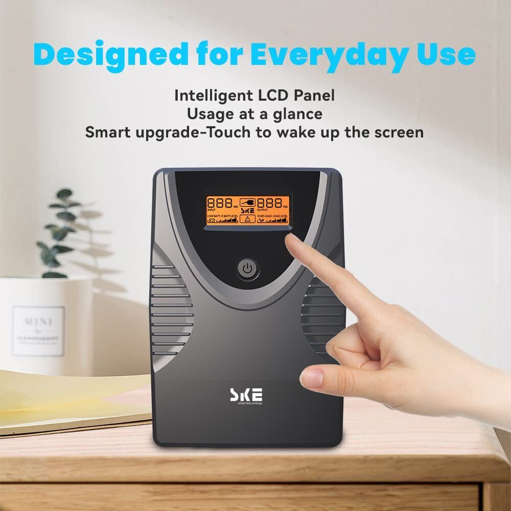 UPS Battery Backup and Surge Protector for Computer Power Supply