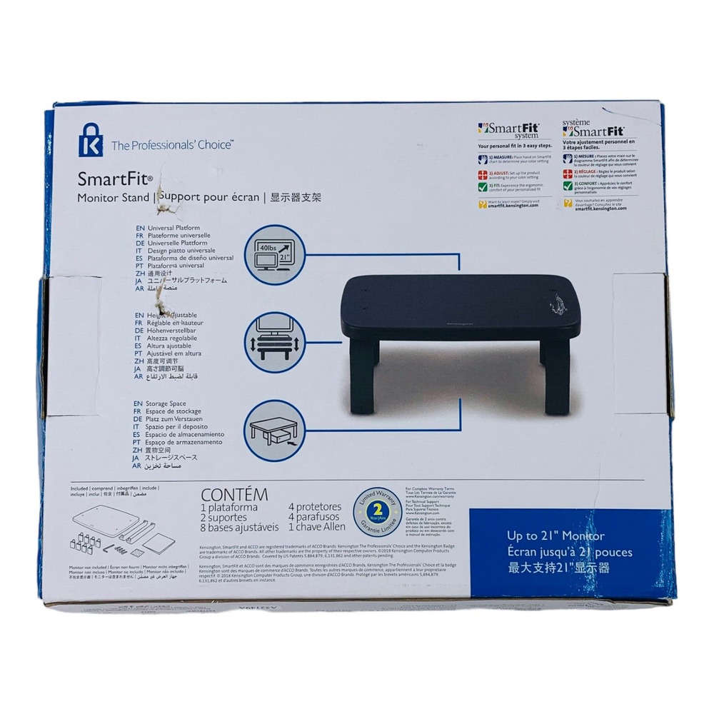 Kensington Smartfit Monitor Stand for 21” Screens