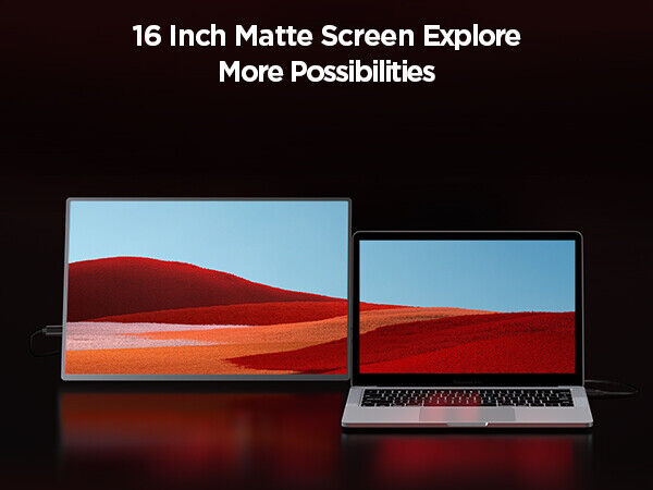 UPERFECT 2K 144Hz Portable Gaming Monitor 16.0 Inch with 2560*1600 Resolution