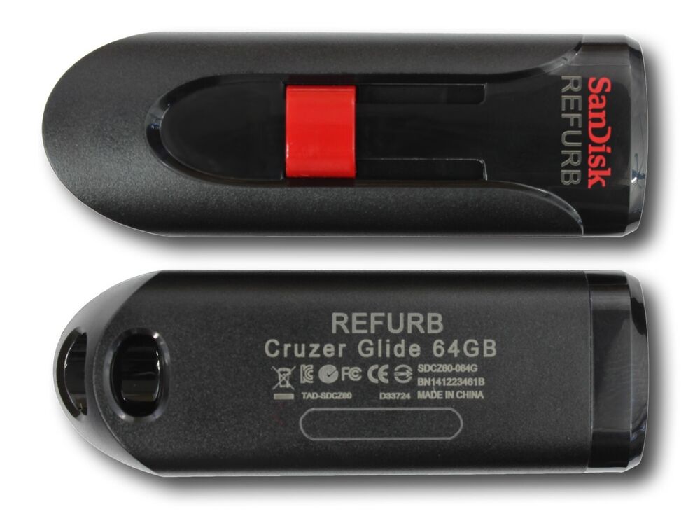 10x SanDisk Cruzer Glide USB Flash Drive 64GB SDCZ60-064G
