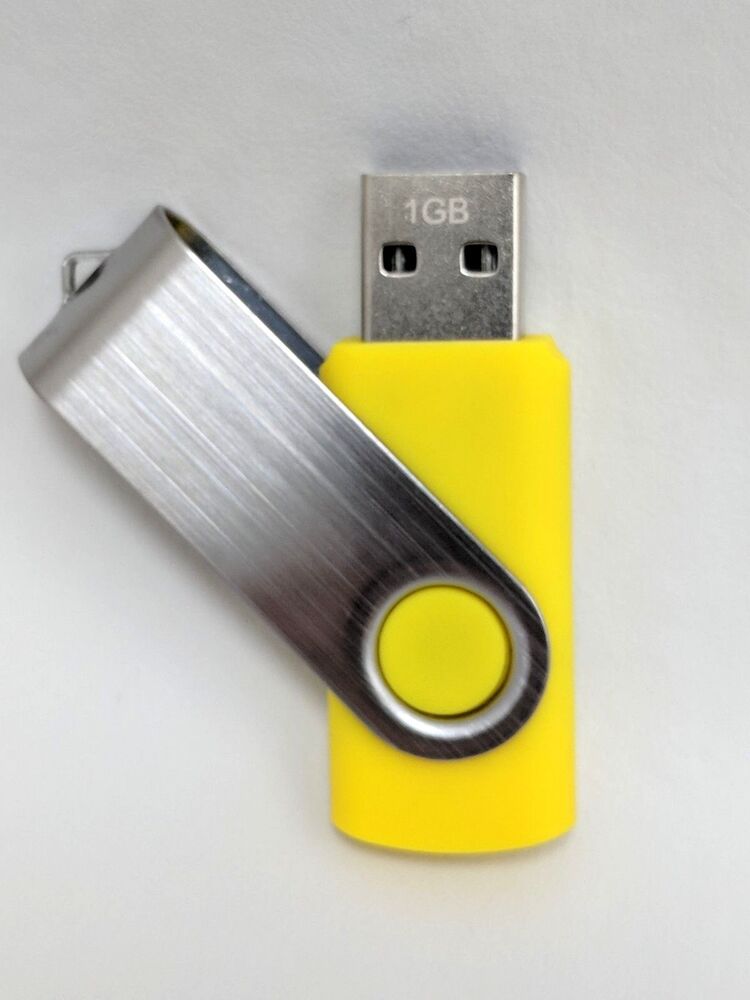 USB Flash Drive - Swivel 2.0 - FAT32 Formatted for Multimedia, TV, Xbox, PC, MAC
