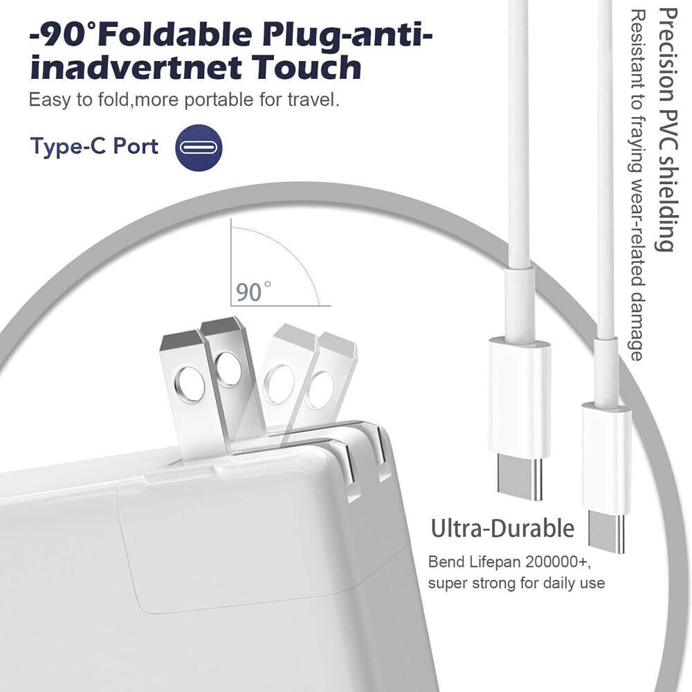87W Type C USB C AC Adapter Charger for MacBook Pro 13 (2016-2018) A1708