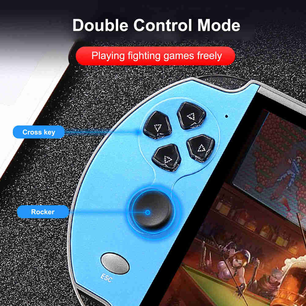 X12 7inch Handheld Video Game Console with 1000+ Built-in Games