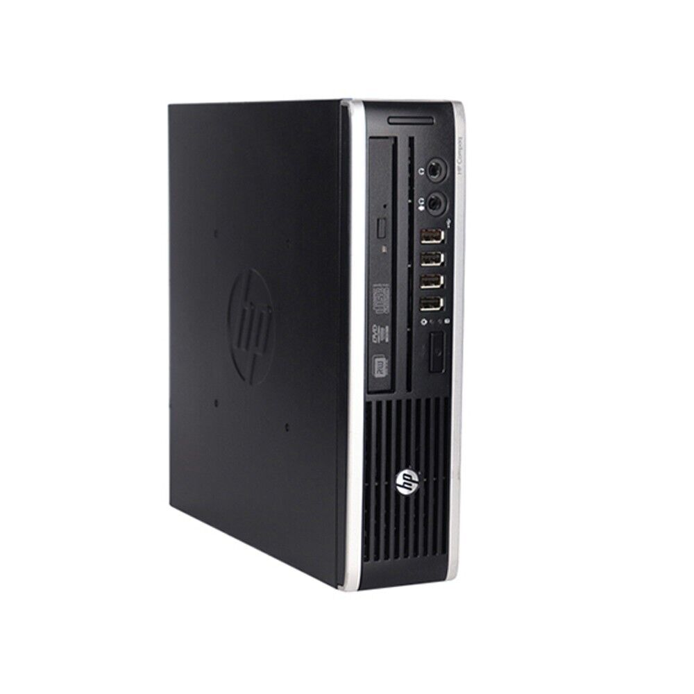 HP Ultra Small Form Factor Desktop with 8GB RAM, 128GB SSD, and 19in LCD Monitor