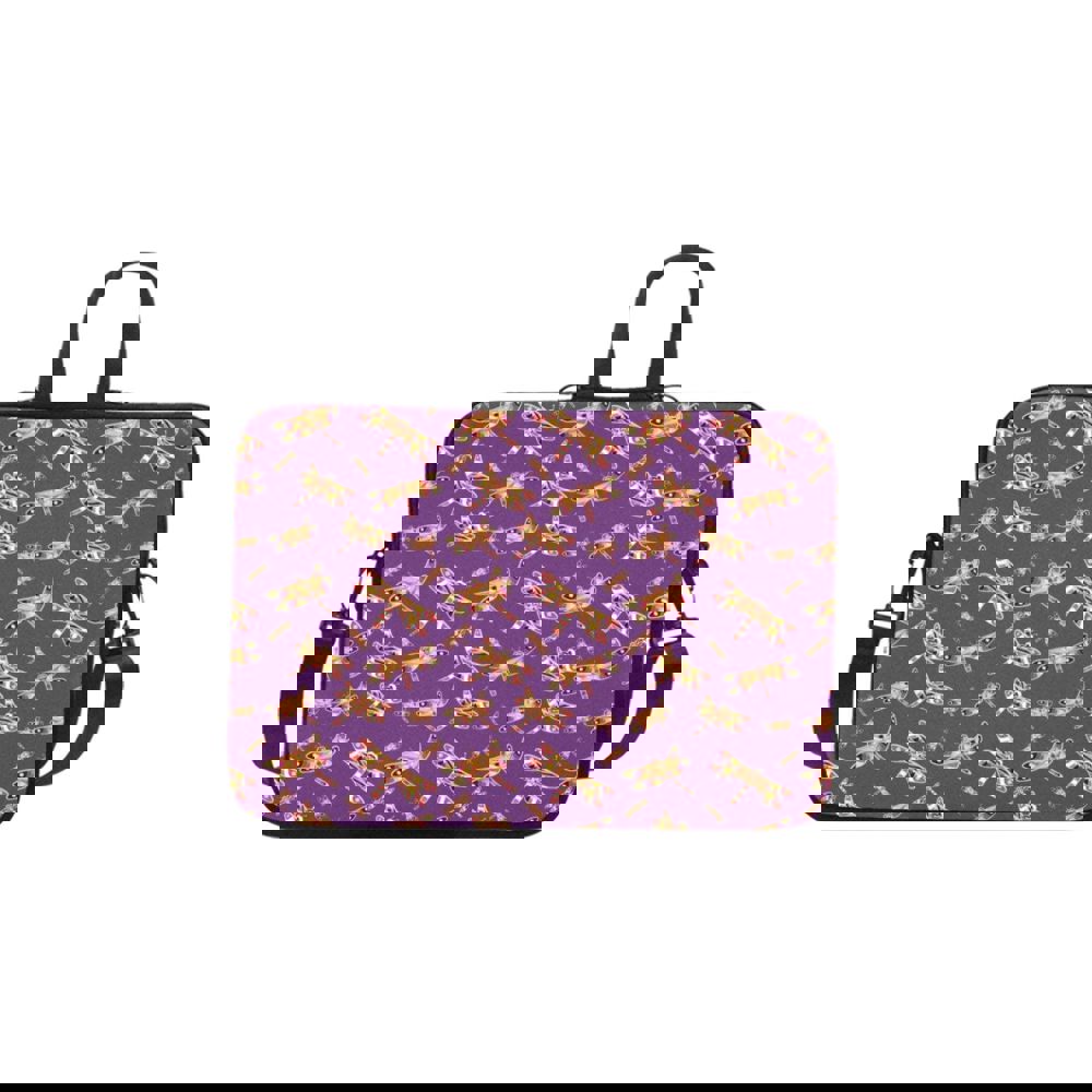 Gathering Yellow Purple Laptop Handbags