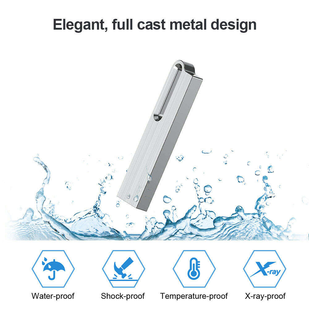 USB 3.0 Flash Drive 32GB 64GB Lot Pack Memory Stick Metal Waterproof Pen Drive