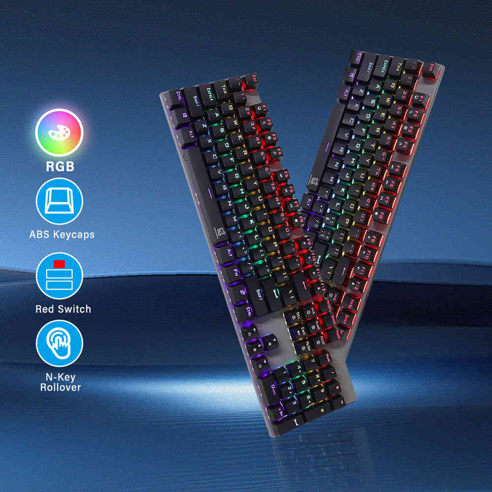 LED RGB Backlit Mechanical Gaming Keyboard