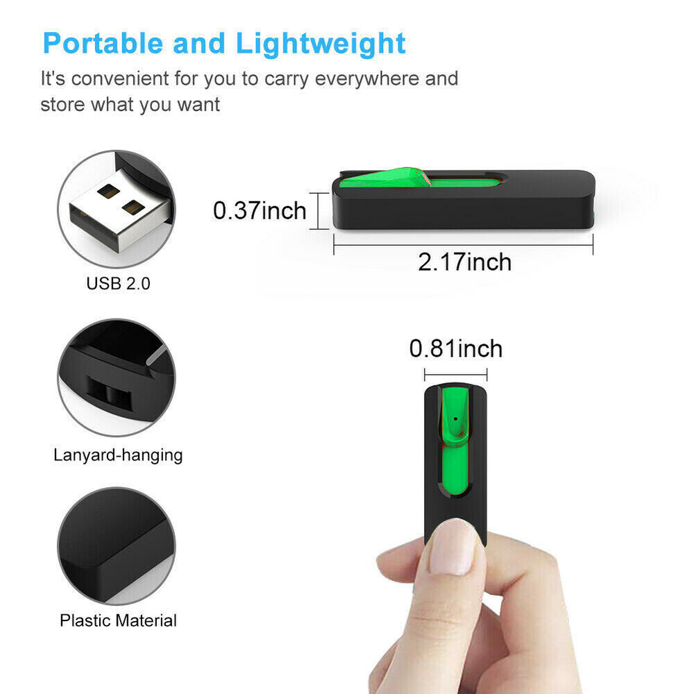 High-Capacity USB Flash Drive - 32GB, 64GB, 128GB Options for Data Storage