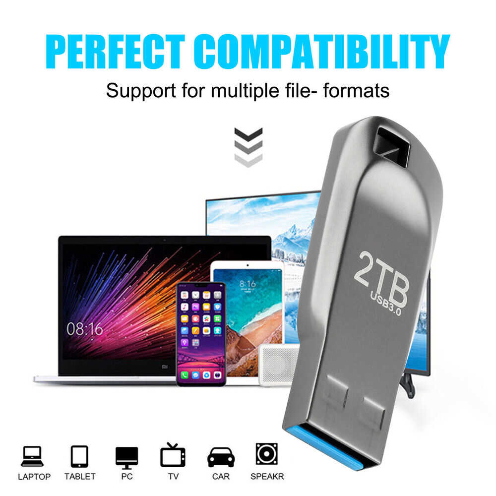 2TB USB 3.0 Flash Drive - High-Capacity Storage for PC and Laptop