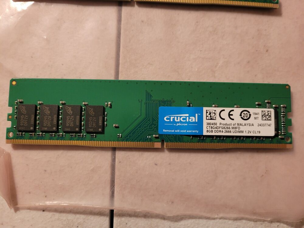 Crucial 8GB DDR4 2666MHz Desktop Memory RAM
