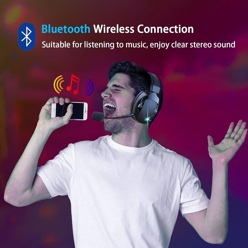2.4GHz Wireless Gaming Headset for PS5/PS4/PC/Switch
