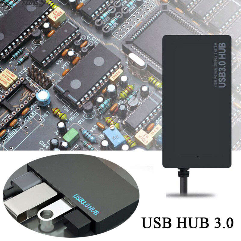 4 Port USB 3.0 HUB Multi Splitter Adapter for PC and Laptop