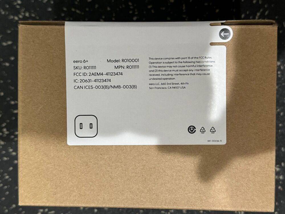 EERO 6+ Plus Dual Band Mesh Wi-Fi Router - White