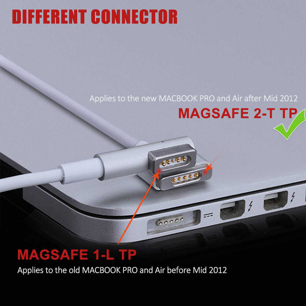 85W T-Tip Adapter Charger for MacBook Pro 15