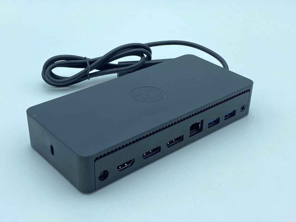Dell D6000 Universal Docking Station with 130W AC Adapter, USB 3.0, Black