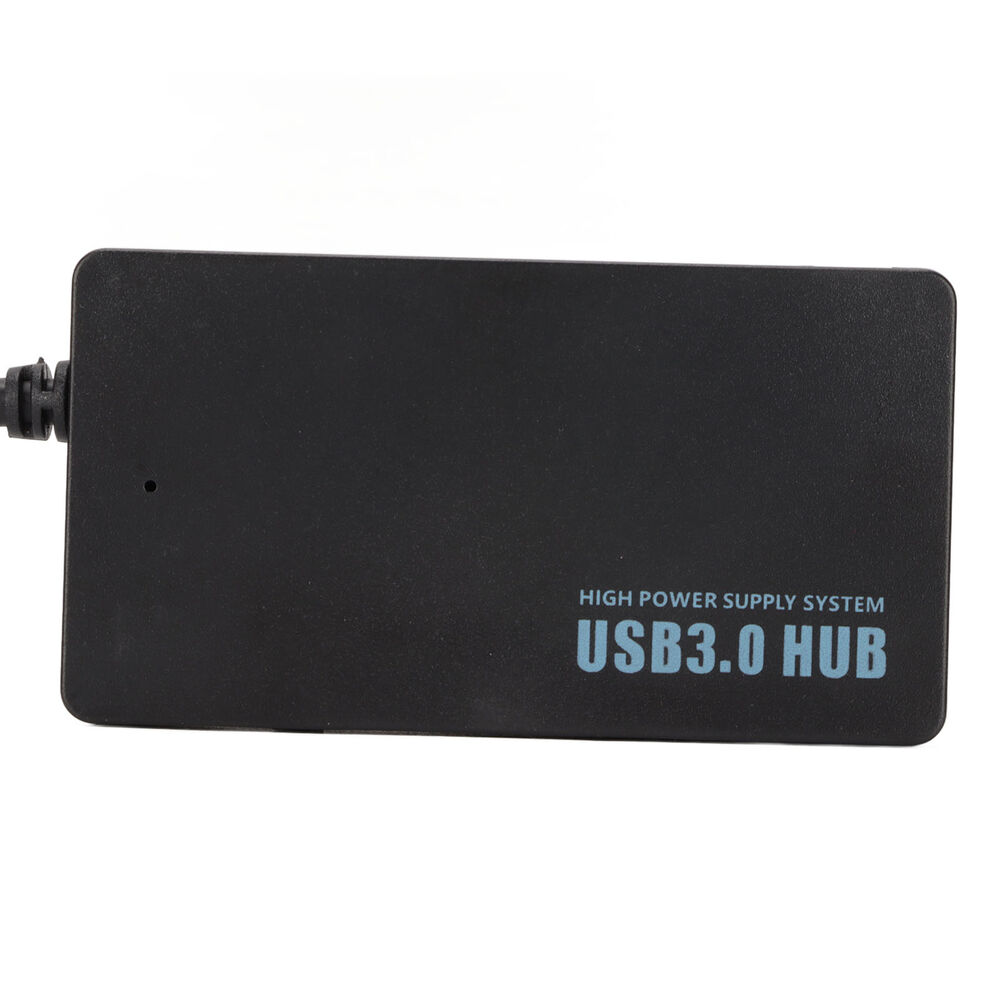 Portable 4-Port USB 3.0 Hub for High-Speed Data Transfer