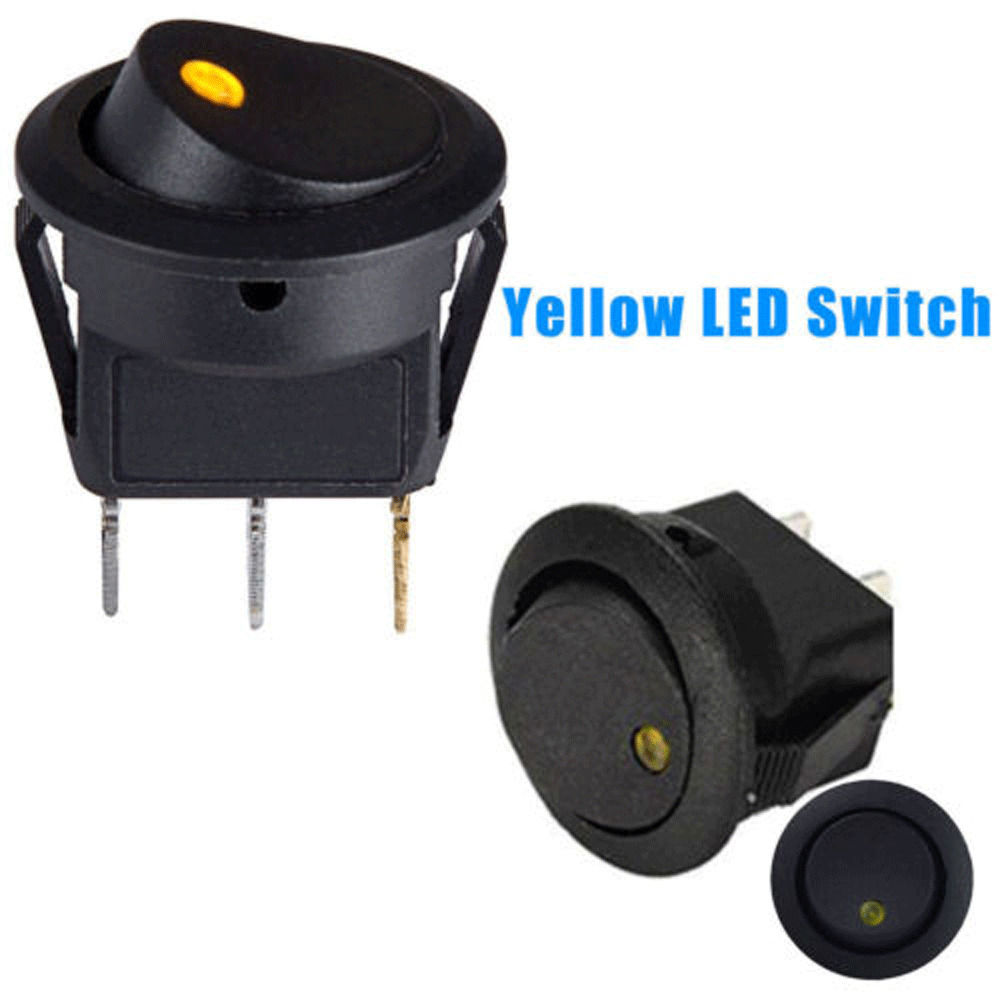 20PCS 12V LED Light Car Auto Boat Rocker Switch