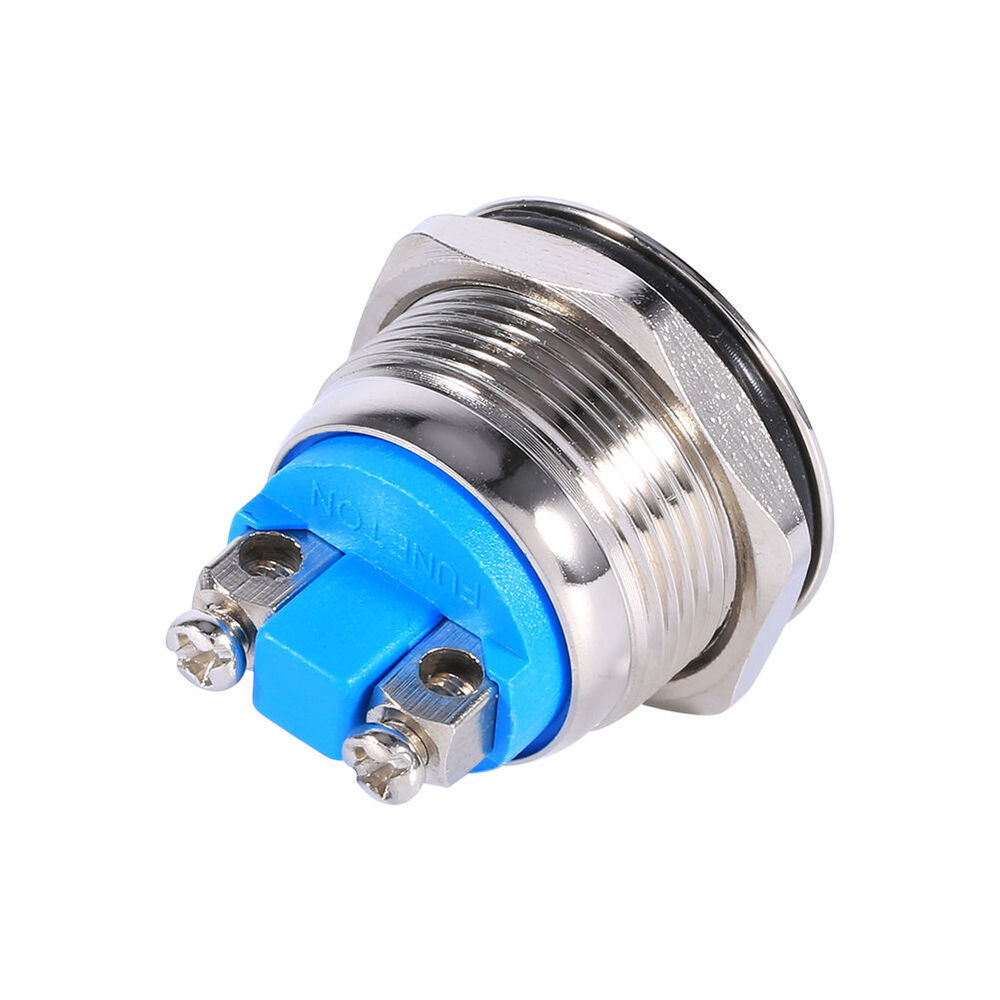 12V DC Waterproof Metal Circle Push Button Horn Switch for Car/Boat
