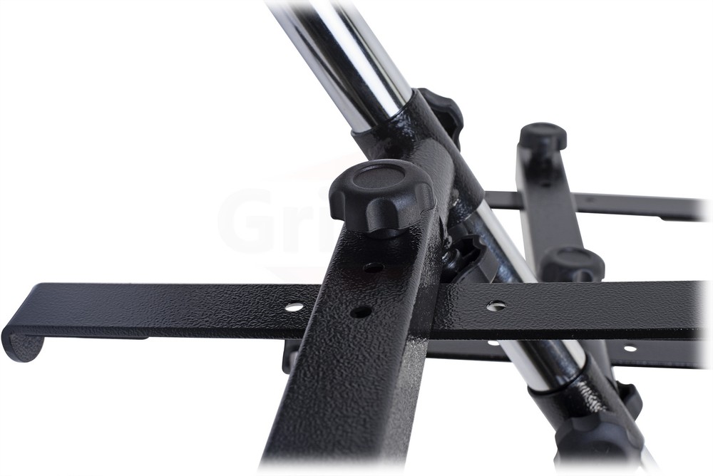 DJ Double Computer Laptop Stand - Dual Mount Holder for Studio Mixer Controller Gear