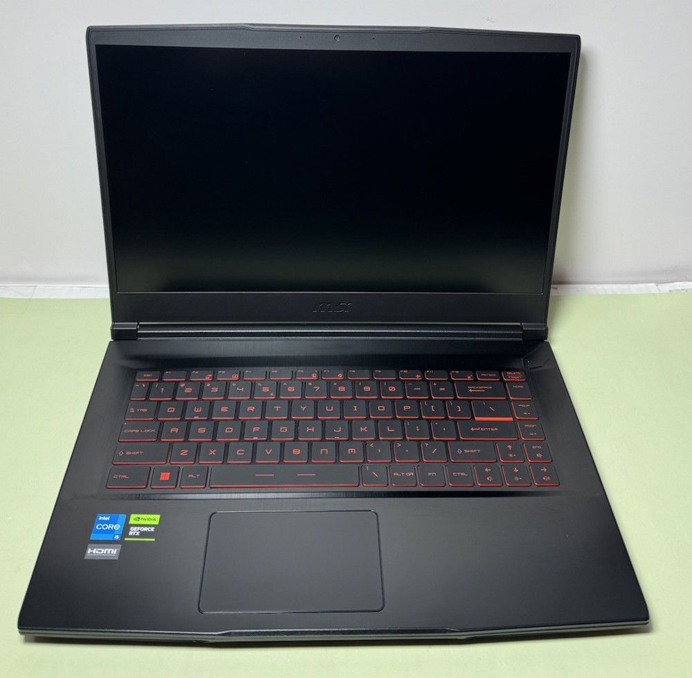 MSI GF63 15.6" Laptop, 32GB RAM, 1TB SSD, Intel Core i5-12450H, 100% Battery