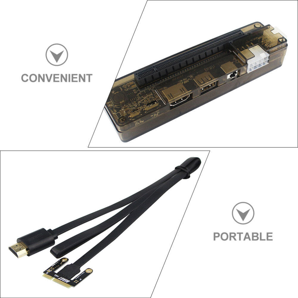 PCI-E External Graphics Card Docking Station for Laptops