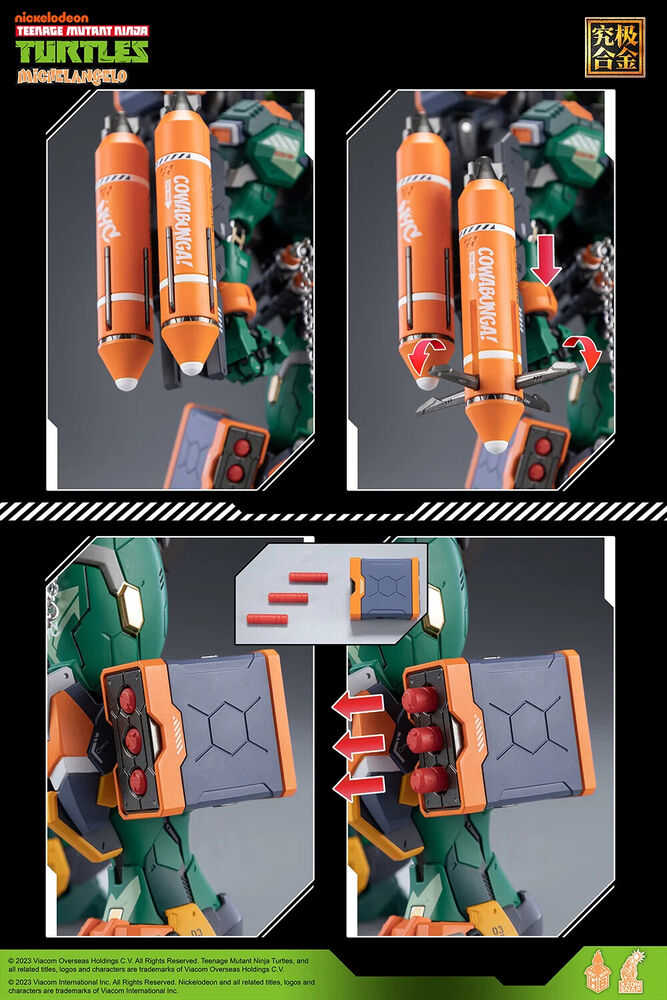 Teenage Mutant Ninja Turtles Mikey Heatboys Periphery Toy Garage Kit Figma
