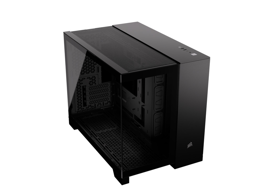 CORSAIR 2500X Micro ATX Dual Chamber PC Case with Tempered Glass Front Panels