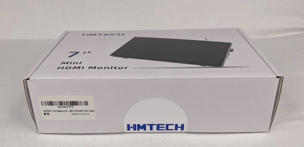 HMTECH 7 Inch Raspberry Pi Screen 640x480 Portable HDMI Monitor with Stand