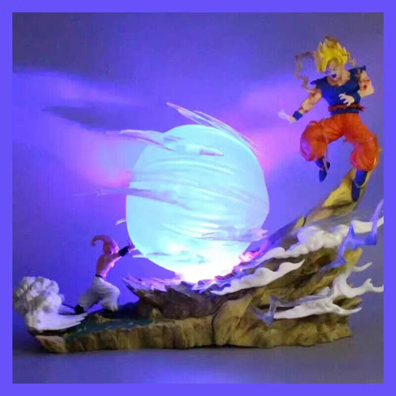 Dragon Ball Z Buu Vs Goku Super Saiyan Genki Bomb PVC Action Figure
