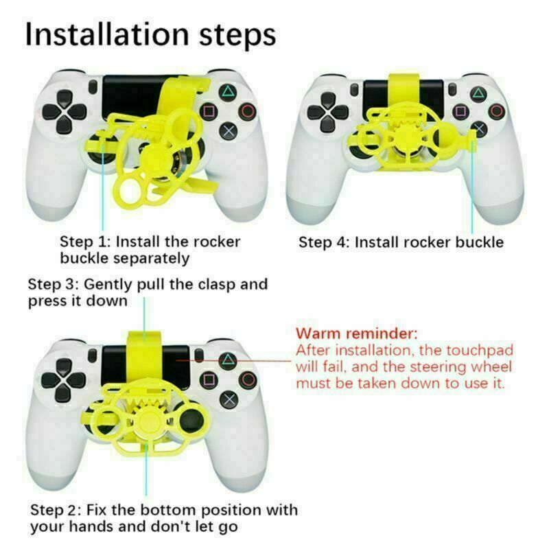 Mini Steering Wheel Controller for Enhanced Racing Game Experience