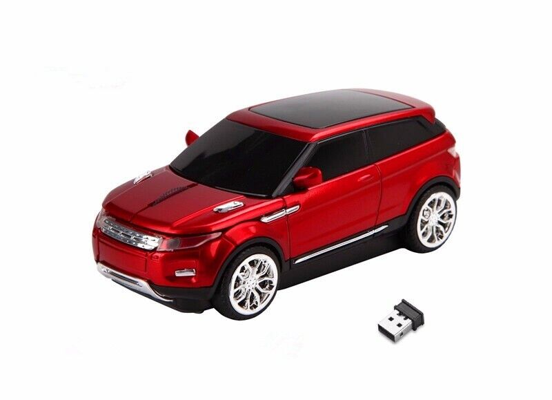 Optical Sports Car LED Headlights Wireless Mouse
