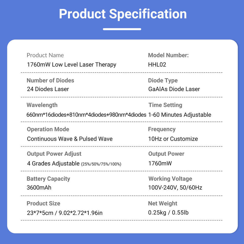 ZJZKTOP 1760mW Cold Laser Therapy Device for Peripheral Neuropathy