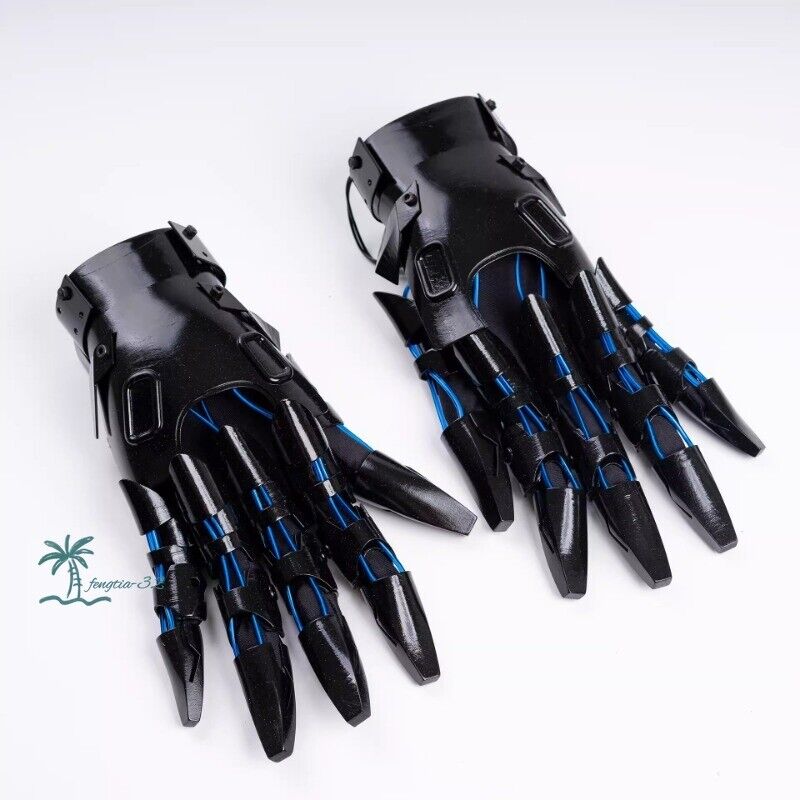 Cyberpunk Mechanical Luminous Knight Armor Unisex Gloves - Game Peripherals