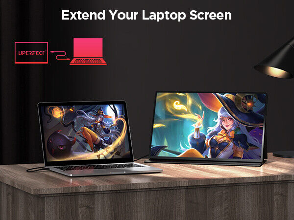 UPERFECT 2K 144Hz Portable Gaming Monitor 16.0 Inch with 2560*1600 Resolution