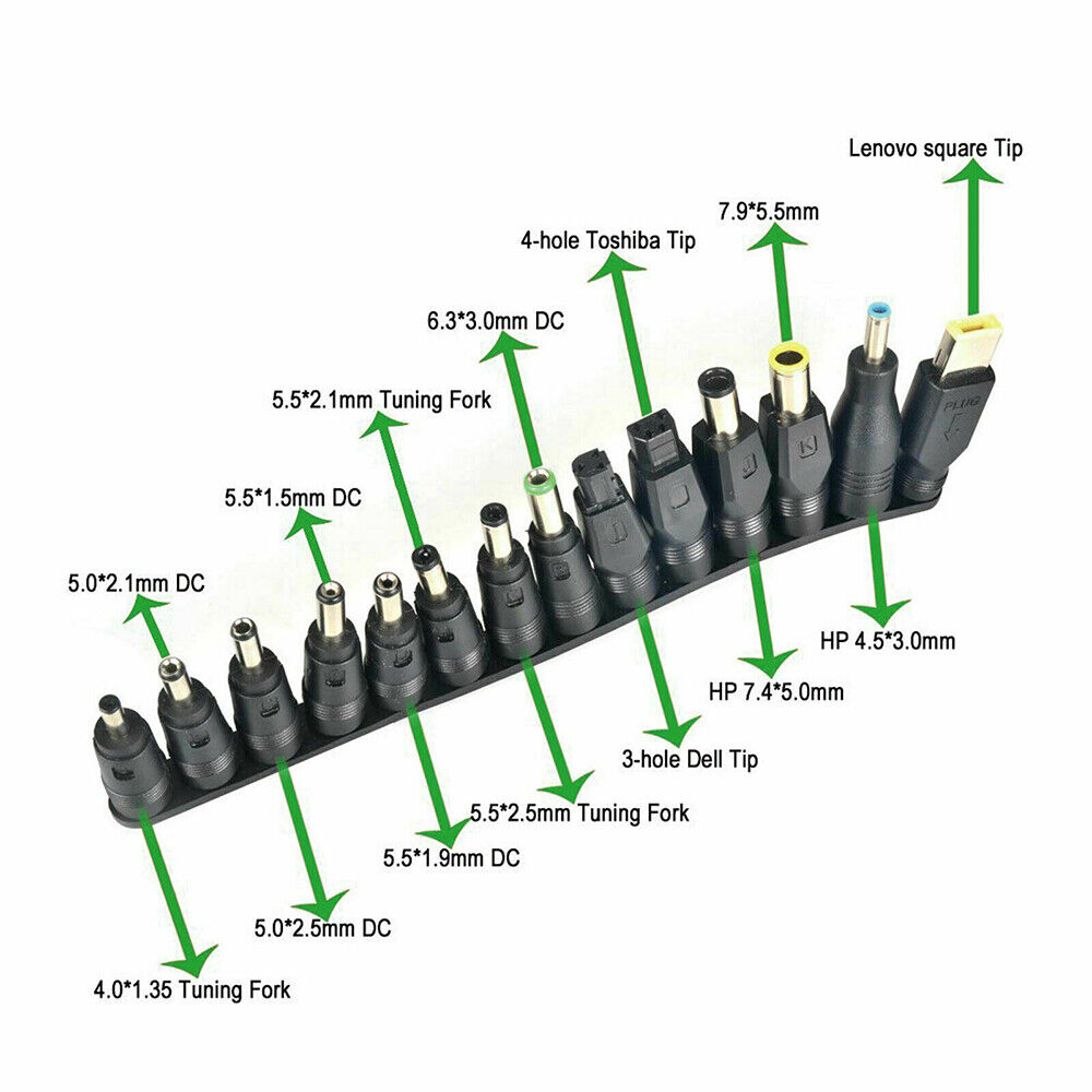 Universal 96W Laptop Power Supply Charger Adapter 12V-24V for Notebooks