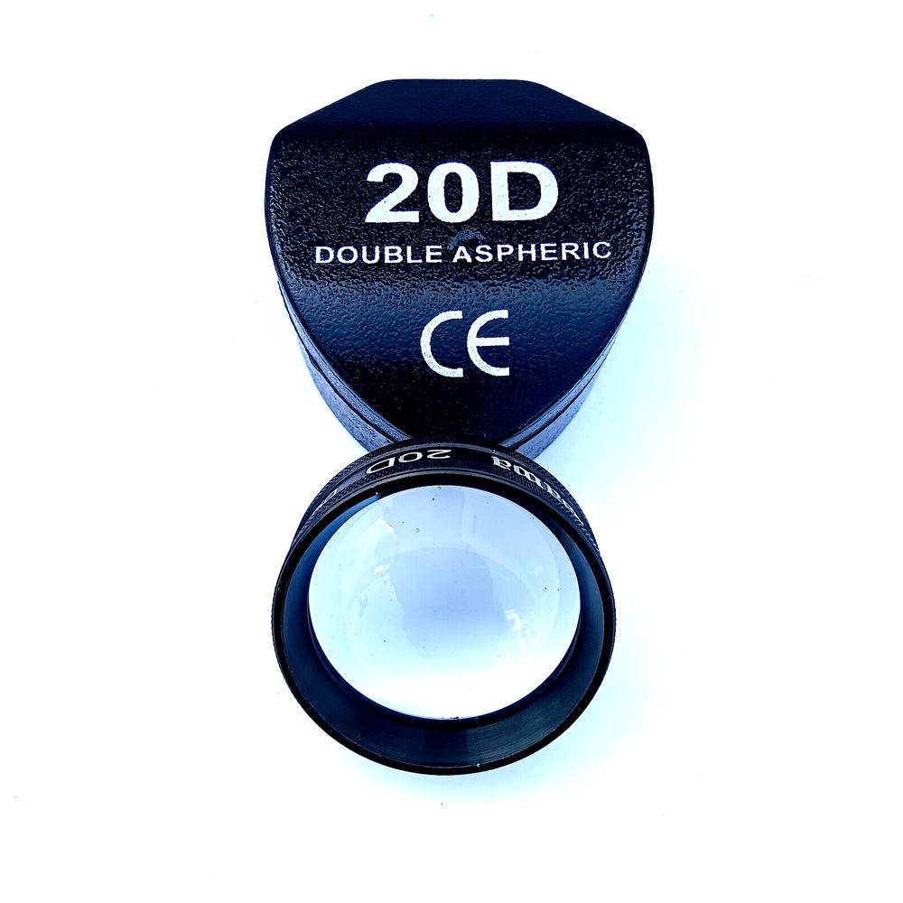 20D Double Aspheric Lens with Case for Ophthalmology and Optometry