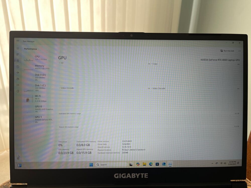 Gigabyte G5 KF5 144Hz Gaming Laptop with 2.5TB Storage, 32GB RAM and Llano Laptop Cooler