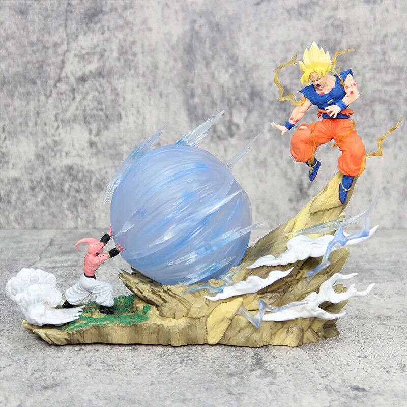 Dragon Ball Z Buu Vs Goku Super Saiyan Genki Bomb PVC Action Figure