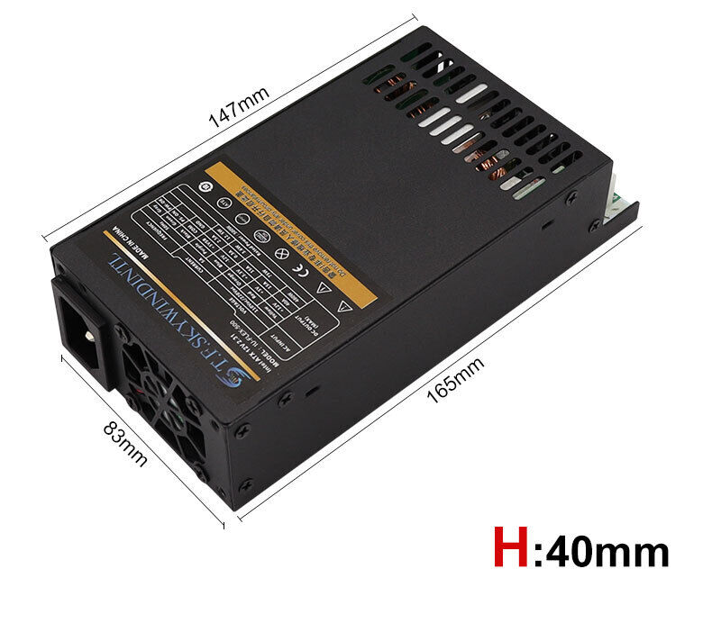 Flex 500W Mini ITX ATX 1U Fully Modular Power Supply for POS AIO Systems