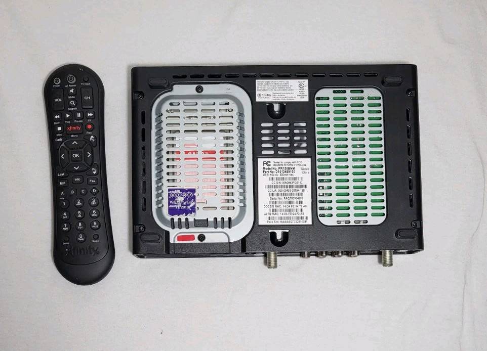 Comcast Xfinity PR150BNM Digital Set-Top Cable Box with Remote (No Cables Included)