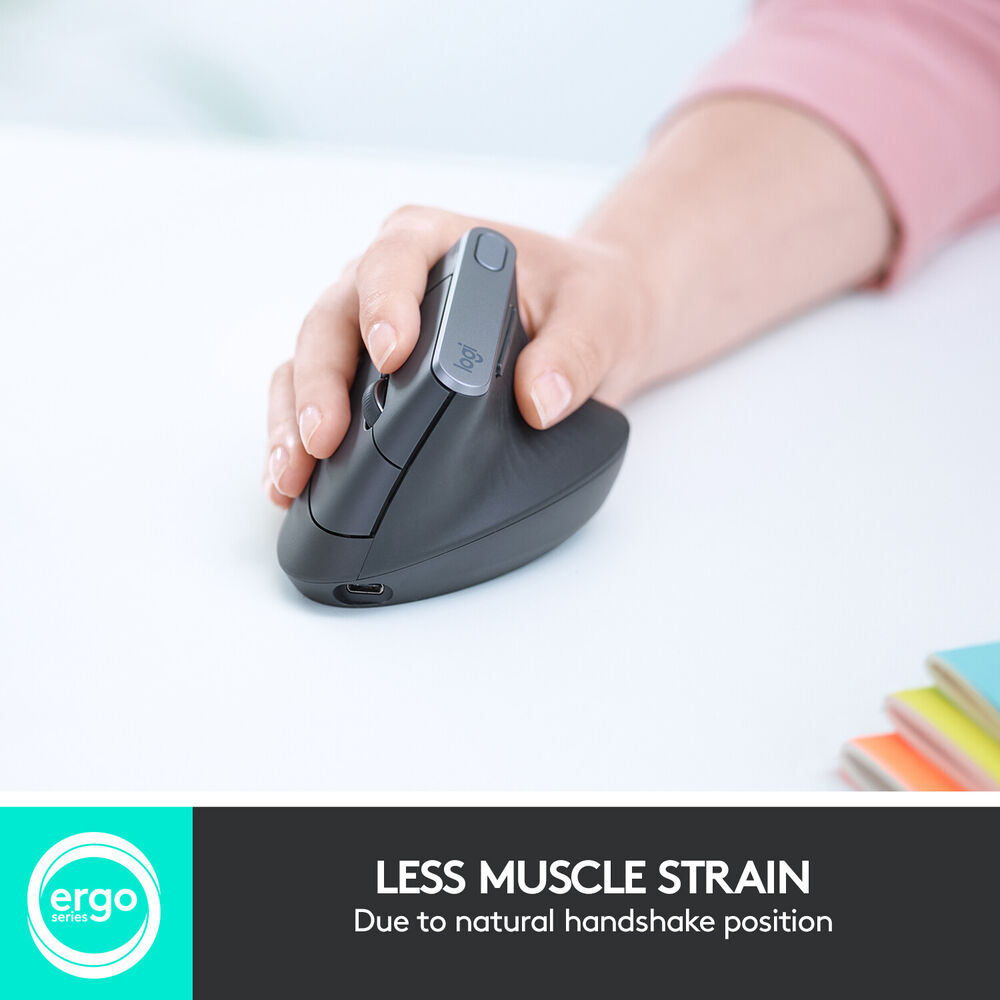 Logitech MX Vertical Wireless Mouse - Ergonomic Design