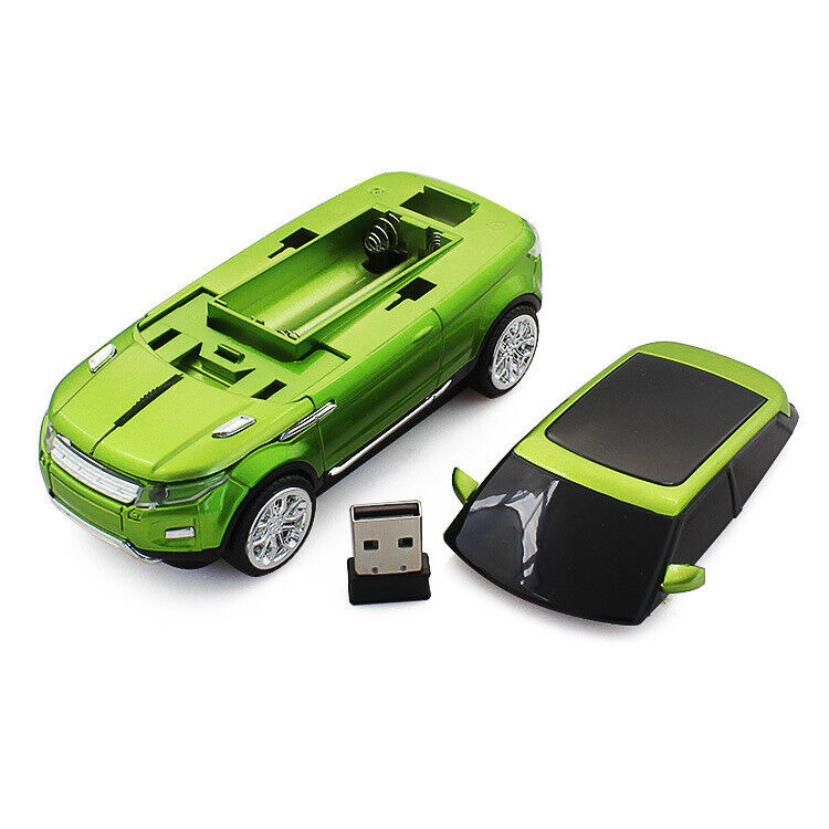 Optical Sports Car LED Headlights Wireless Mouse