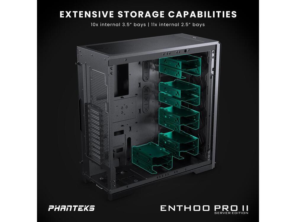 Phanteks Enthoo Pro 2 Server Edition - ATX PC Case with SSI-EEB Motherboard Support