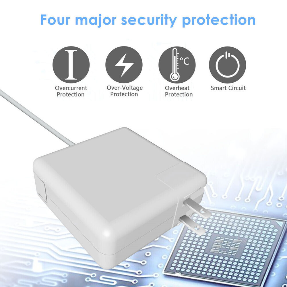 85W Power Adapter Charger for Macbook Pro 13, 15 (mid 2012-mid 2015) 45W 60W