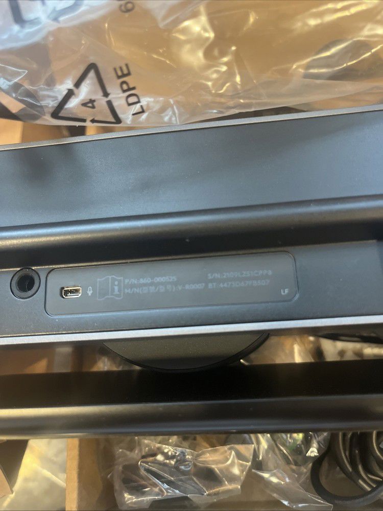 Logitech MeetUp V-R0007 Black Video Conference Camera with Remote and Accessories