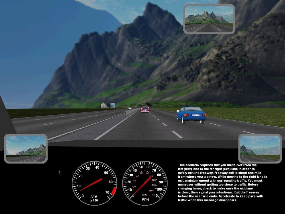 DrivingSimEX v 2.6 - Advanced Driving Simulator Software for Training