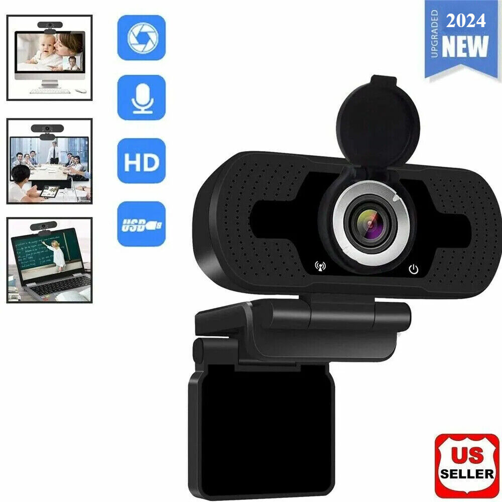1080P Full HD USB 2.0/3.0 Webcam with Microphone for Laptop and PC