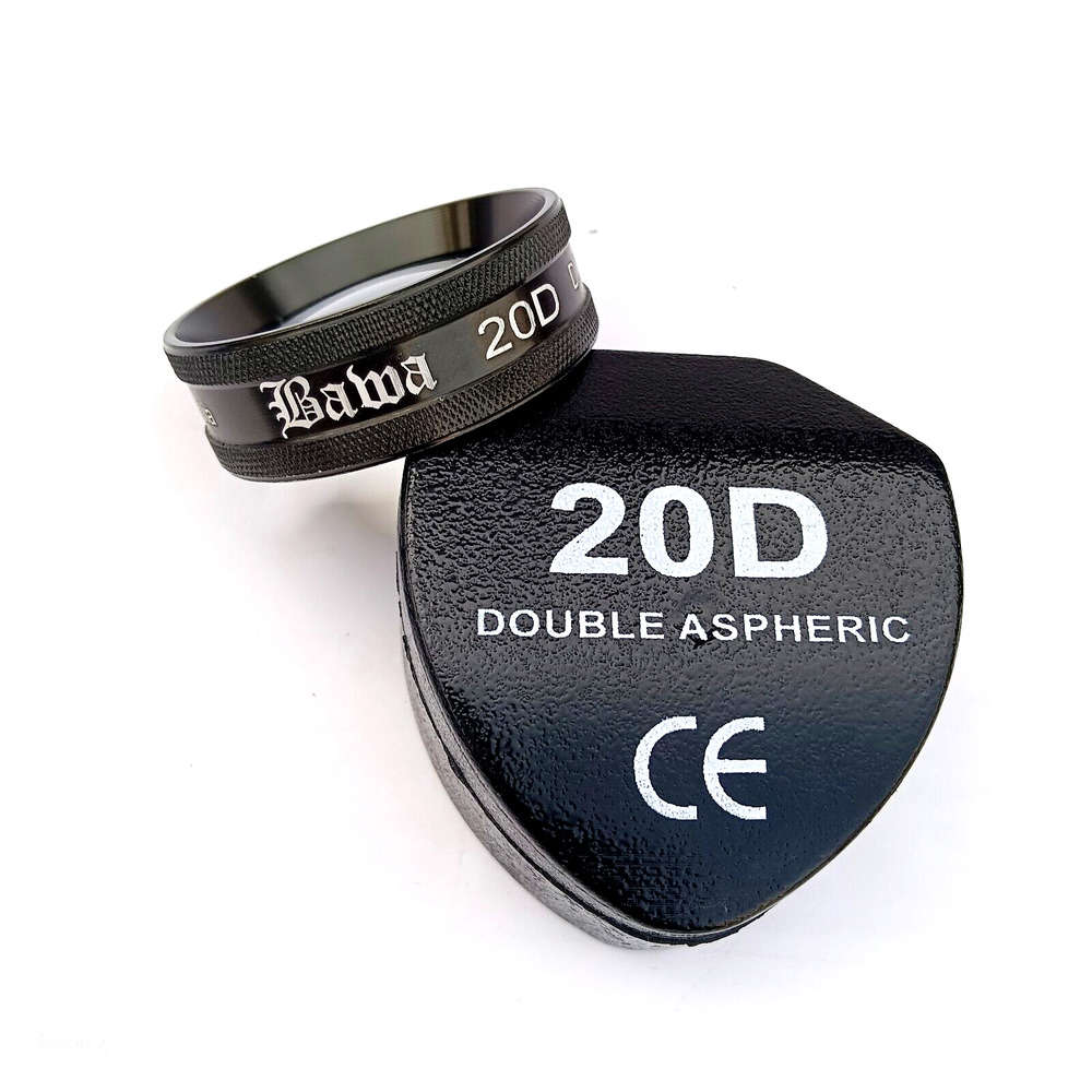 20D Double Aspheric Lens with Case for Ophthalmology and Optometry