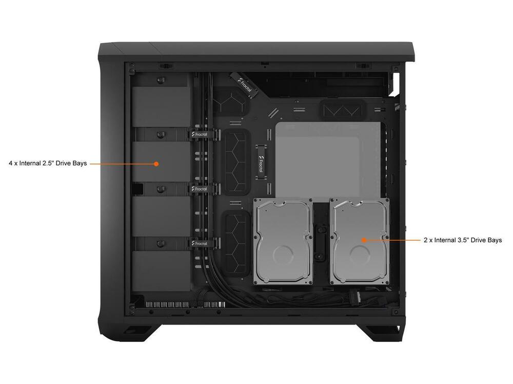 Fractal Design Torrent Black E-ATX Tempered Glass Window High-Airflow Mid Tower Case